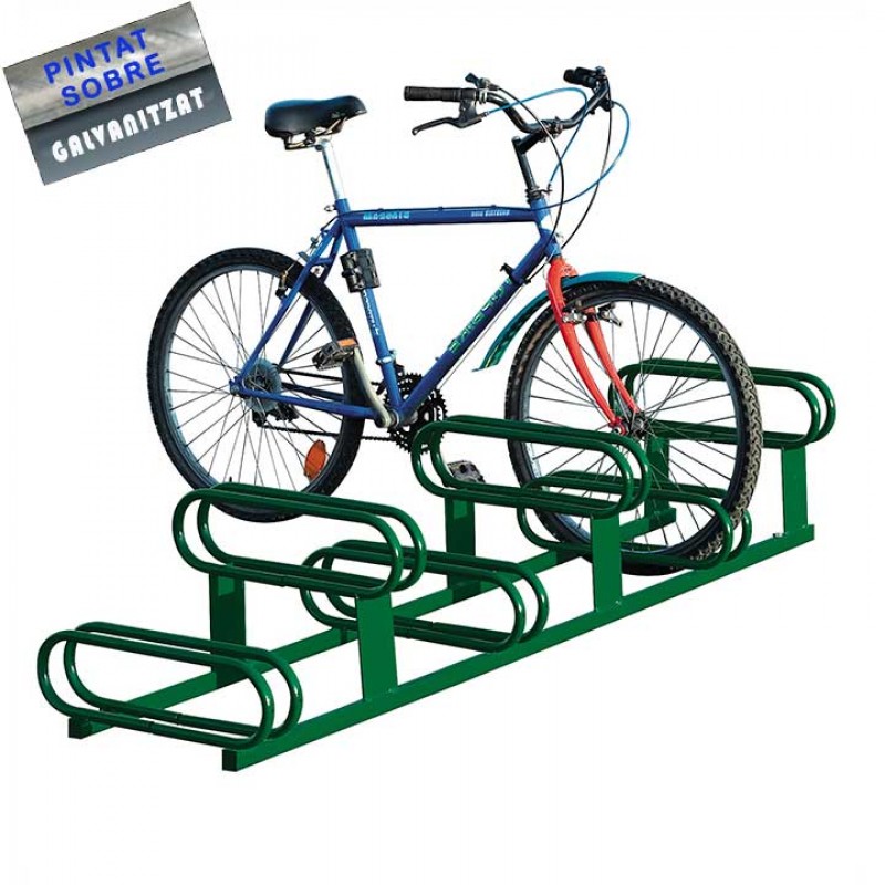 Aparcabicicletes a direrents alçades